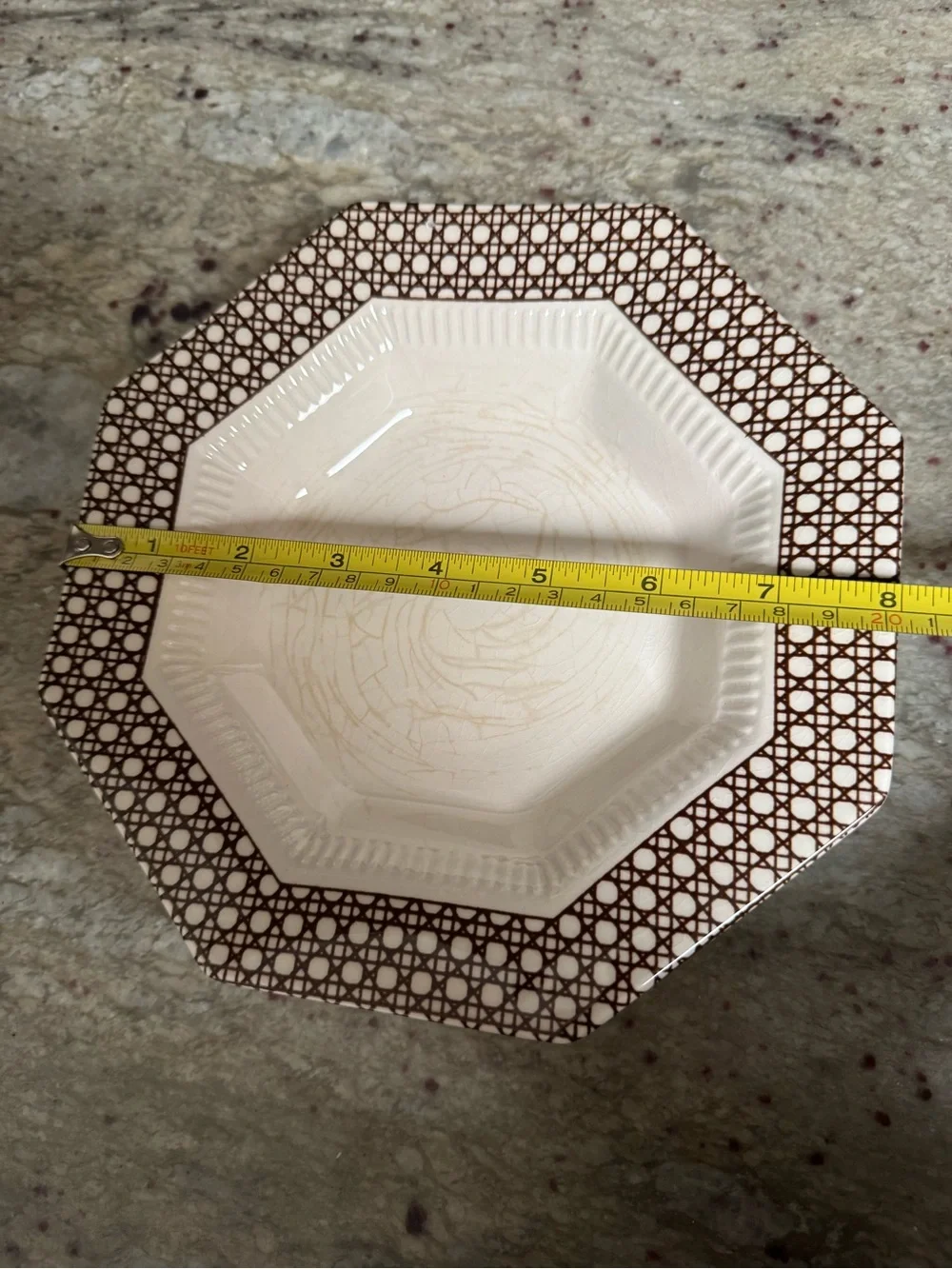 Independence Ironstone “Cane Brown”Bread and Butter plate